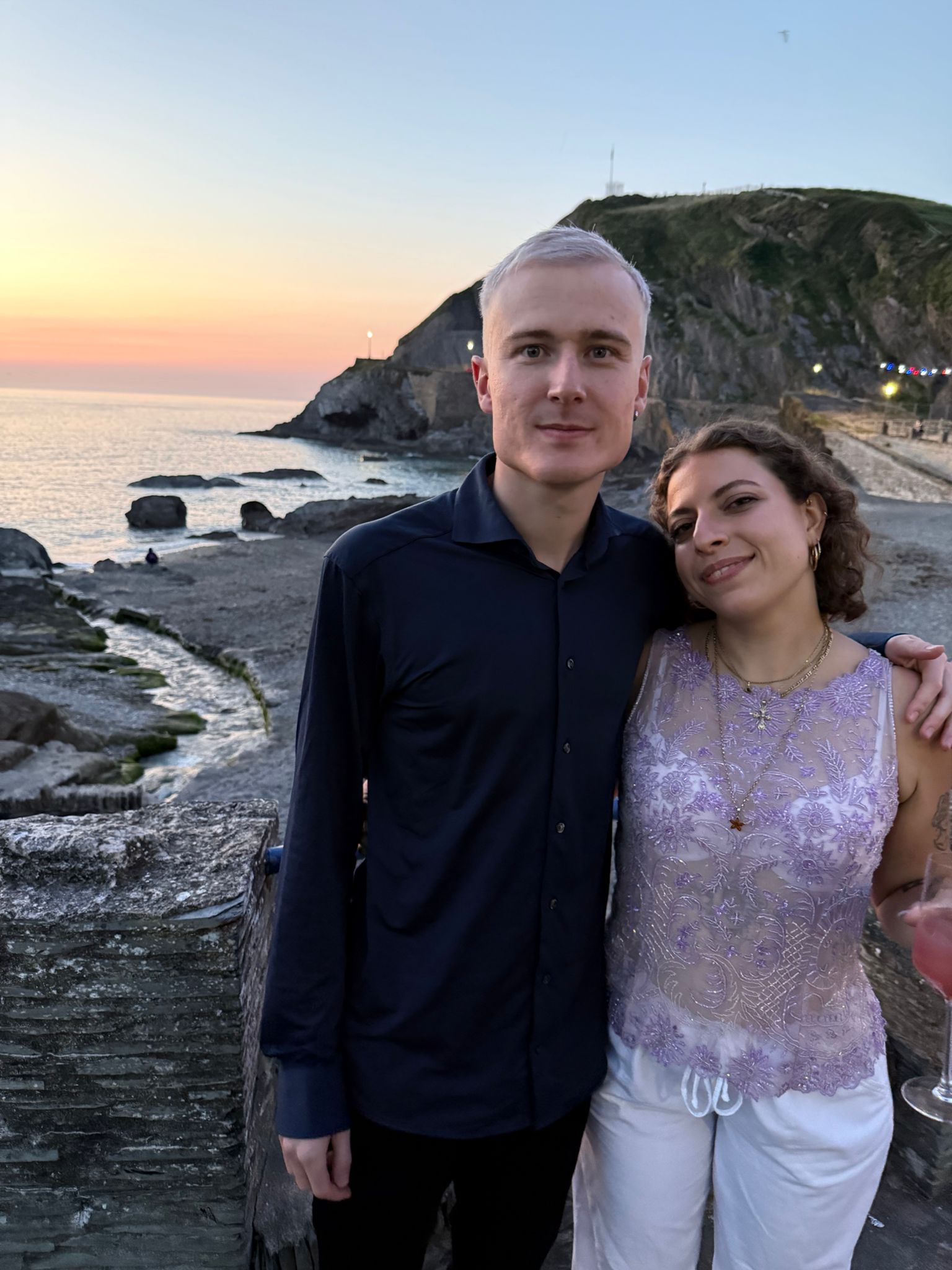 Eva on holiday at the coast